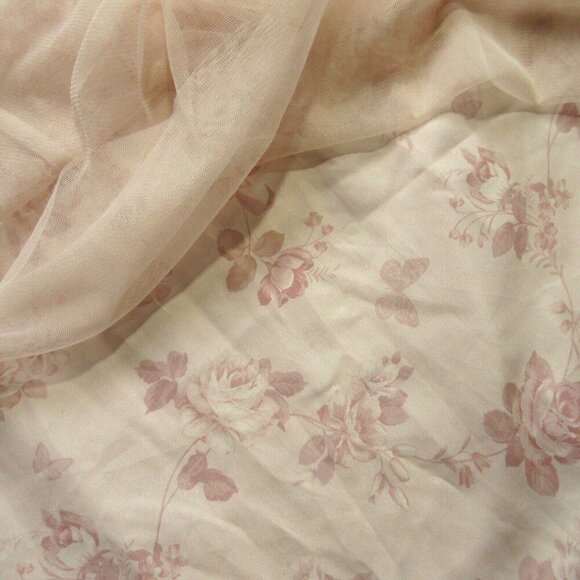 NWT Ivy City Co Last Songbird in Pink Floral Tulle Maxi Dress XS - Picture 5 of 7